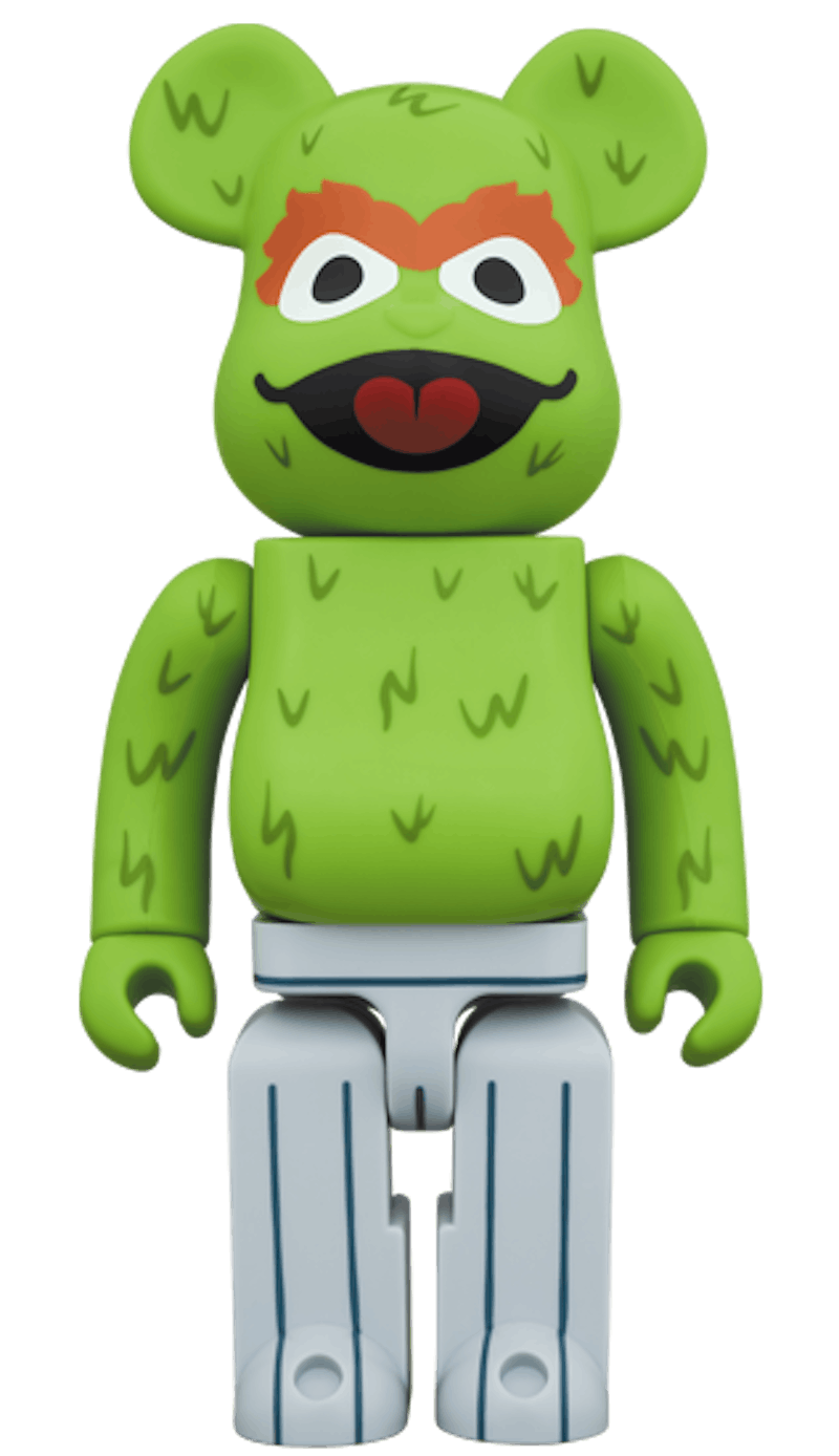 Bearbrick x Sesame Street Oscar The Grouch 1000% Multi