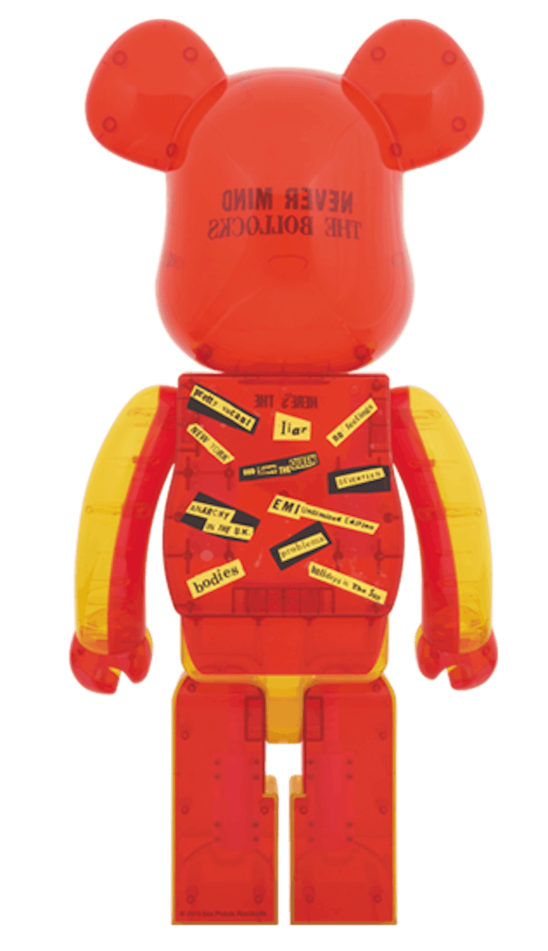 Order Bearbrick x Sex Pistols Versi Jernih 1000% Oranye