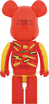 Bearbrick x Sex Pistols Versi Jernih 1000% Oranye Order Bearbrick x Sex Pistols Versi Jernih 1000% Oranye