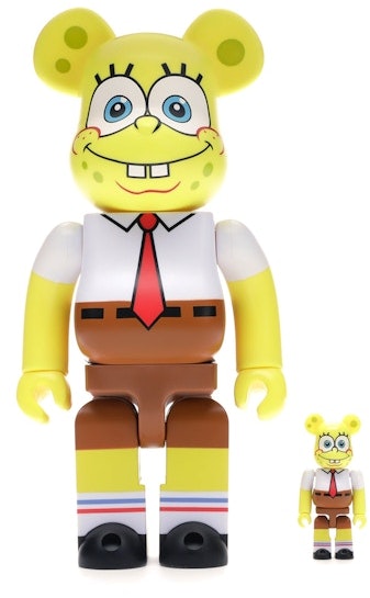 bearbrick-spongebob-100-and-400-set-yellow