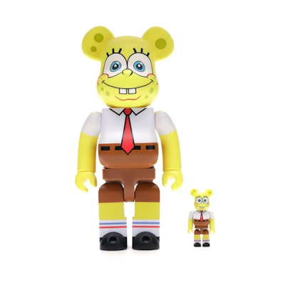 Bearbrick Spongebob 100% & 400% Set 'Yellow'
