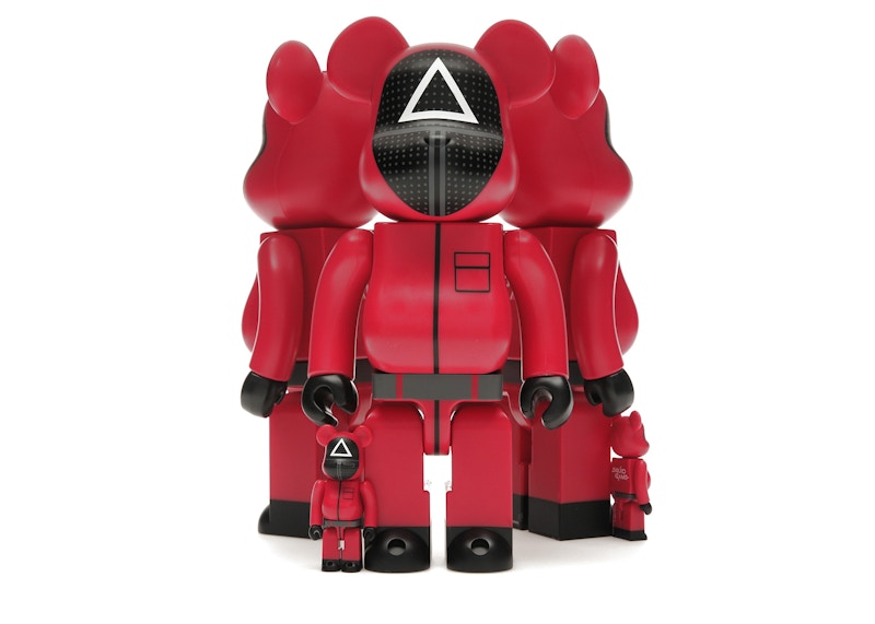 Bearbrick x Squid Game Guard (Circle/Triangle/Square) 100% & 400% Set of 3