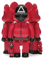 Bearbrick x Squid Game Guard (Circle/Triangle/Square) 100% & 400% Set of 3 Bearbrick x Squid Game Guard (Circle/Triangle/Square) 100% & 400% Set of 3