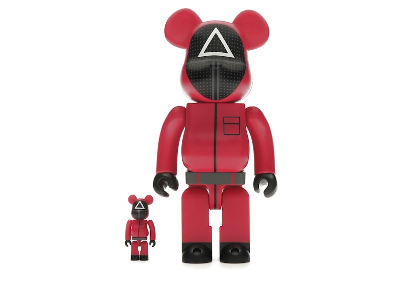 Bearbrick x Squid Game Guard (Triangle) 100% & 400% Set