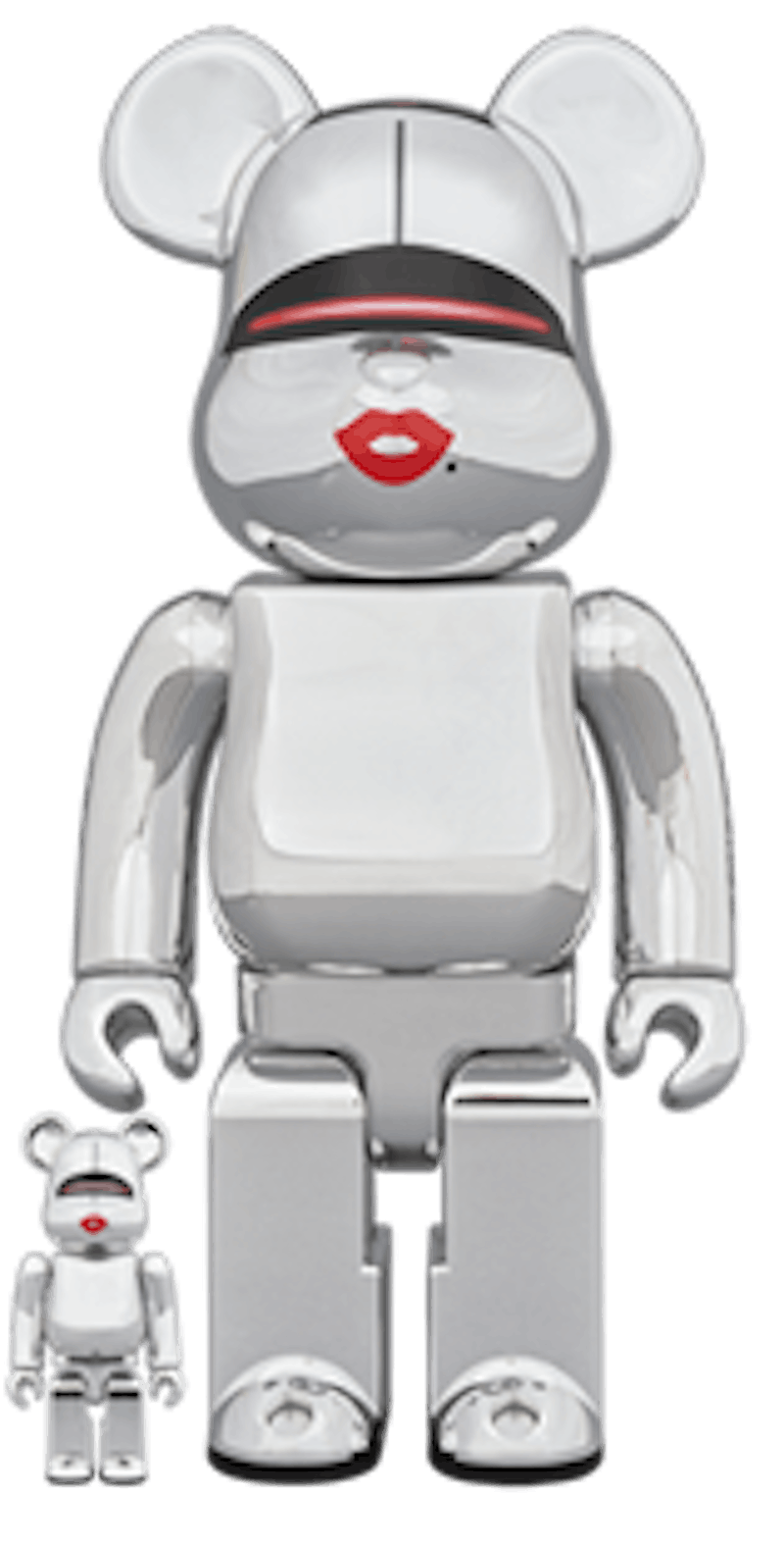 Bearbrick Tyga Hajime Sorayama 100% & 400% Set 'Silver'