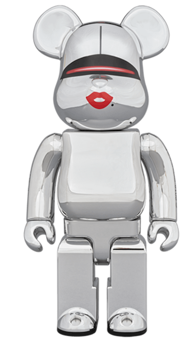 Bearbrick Tyga Hajime Sorayama 100% & 400% Set 'Silver' 圖 2