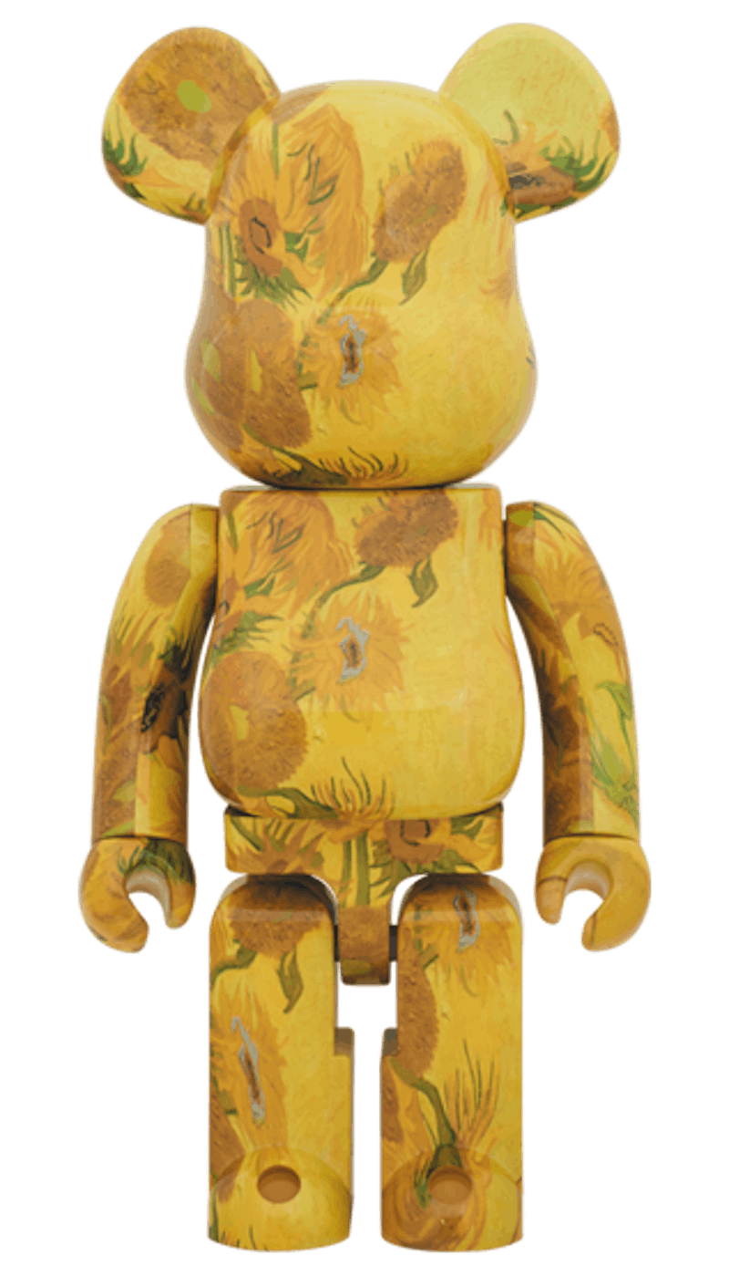 Bearbrick x Van Gogh Museum Sunflowers 1000% Yellow