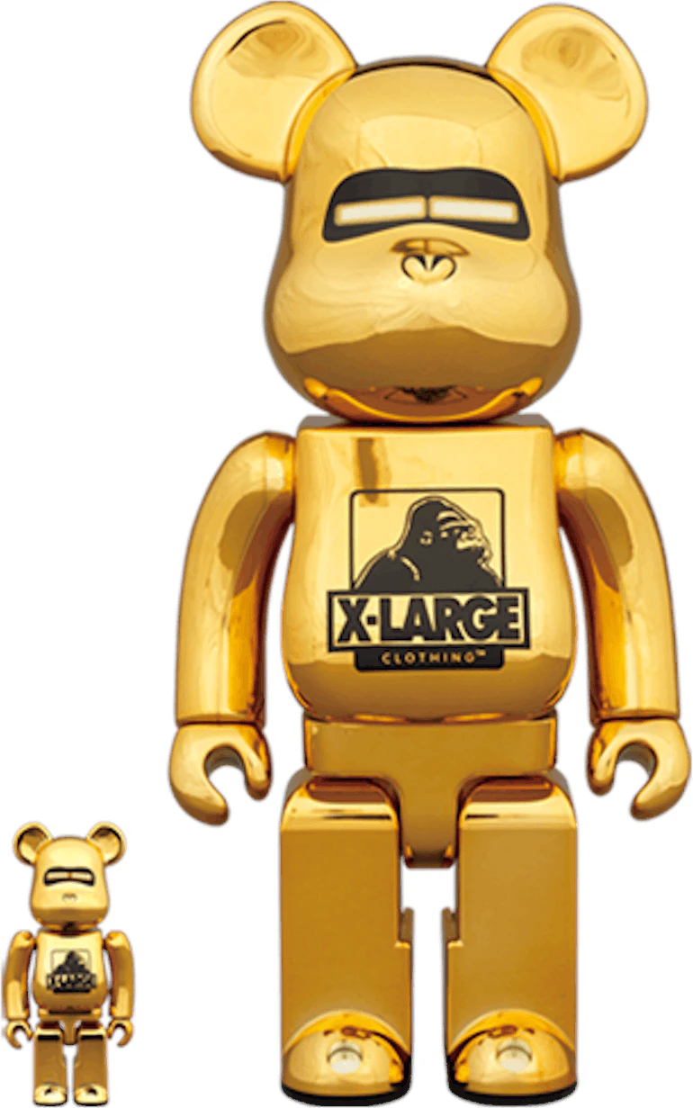 bearbrick-x-xlarge-x-hajime-sorayama-100-and-400-set-gold