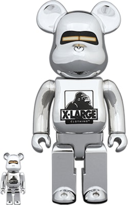 Bearbrick x Xlarge x Hajime Sorayama 100% & 400% Set 'Chrome' Buy Bearbrick x Xlarge x Hajime Sorayama 100% & 400% Set 'Chrome'