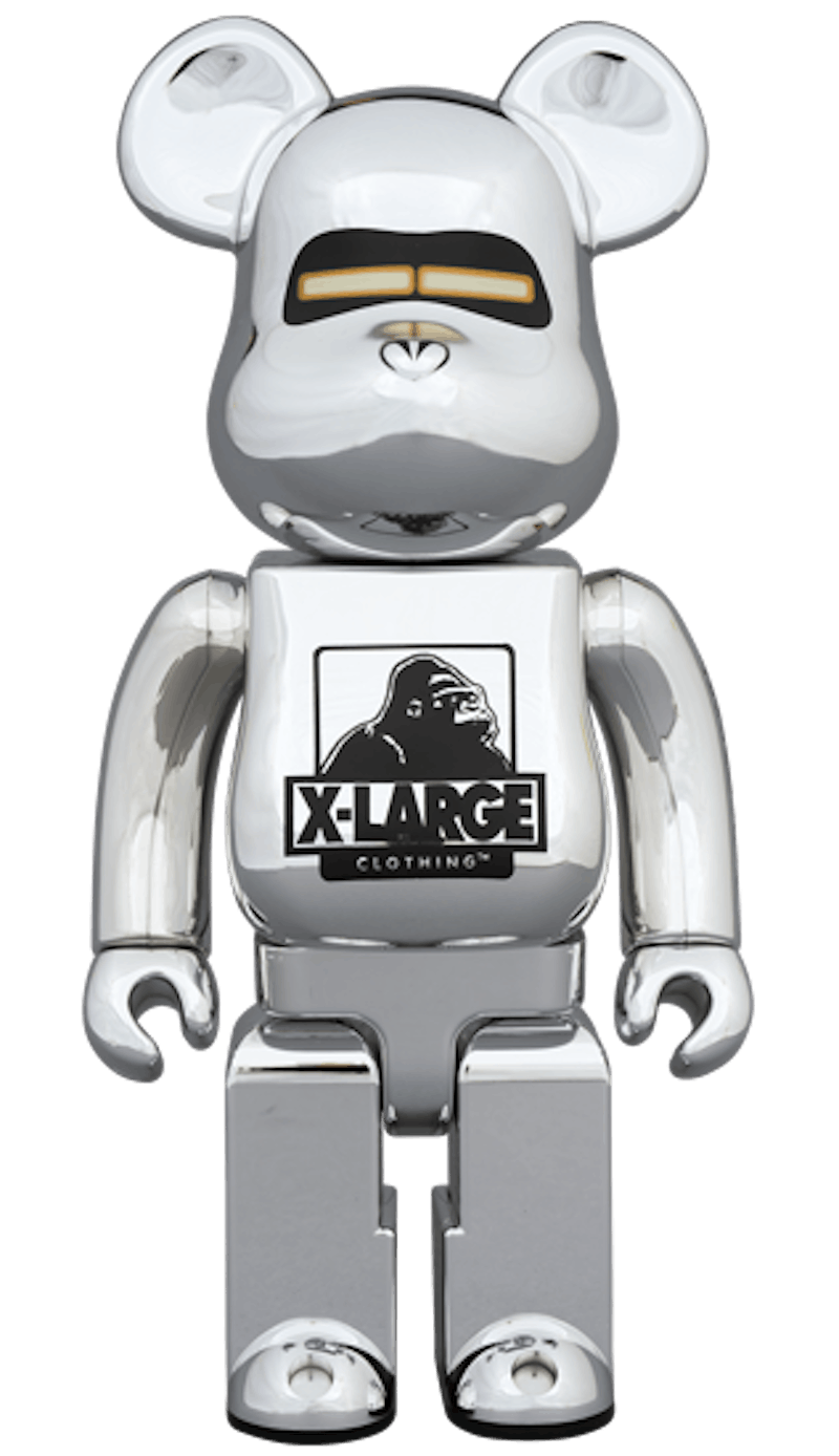 Order Bearbrick x Xlarge x Hajime Sorayama 100% & 400% Set 'Chrome'
