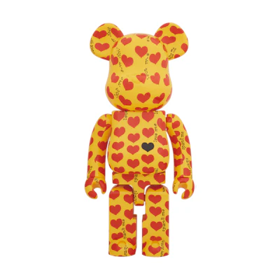 Bearbrick Yellow Heart 1000% 'Yellow'