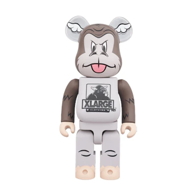 Bearbrick XLARGE x D*Face 1000% Gray Multicolor