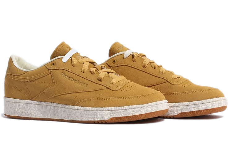 Lookbook 美麗與青春聯合箭牌 x Reebok Club C 85 '金色小麥/粉筆白/刷子棕' GX1403