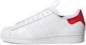 Buy 阿迪达斯原创 Superstar 北京复古休闲滑板鞋 男女款 白红色 FW2854