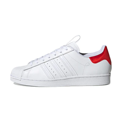 adidas originals Superstar Beijing Retro Casual Skate Shoes Unisex White Red