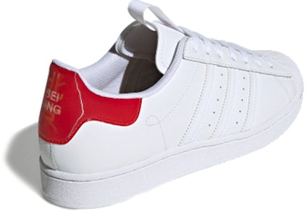 阿迪达斯原创 Superstar 北京复古休闲滑板鞋 男女款 白红色 FW2854 Shop 阿迪达斯原创 Superstar 北京复古休闲滑板鞋 男女款 白红色 FW2854