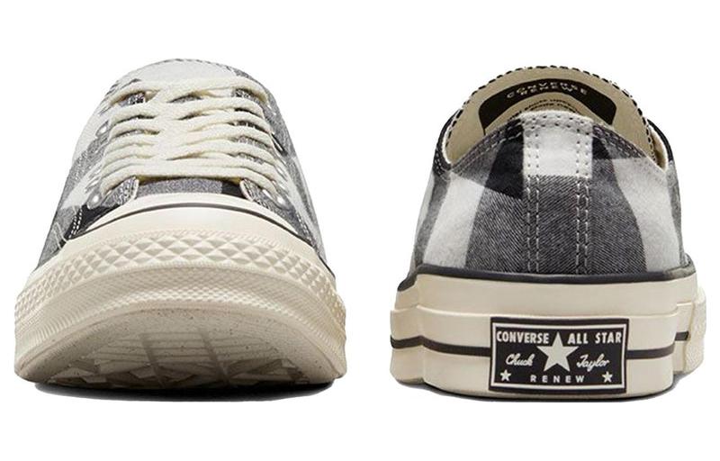 Shop Beyond Retro x Converse Chuck 70 Low 'Upcycled Flannel' Retro Fesyen Kasual. A05313C