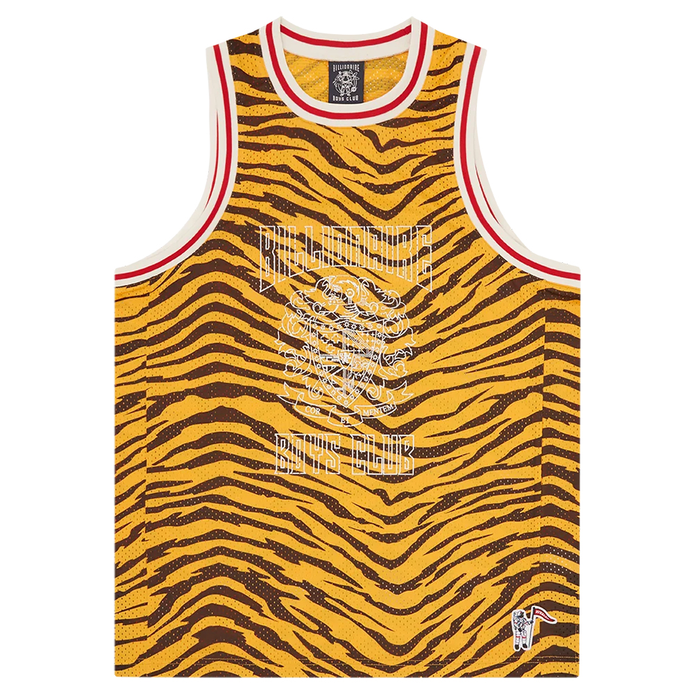 Billionaire Boys Club FW24 Astronaut Patch Mesh Basketball Jersey Orange/Black Unisex B24324-TIGER