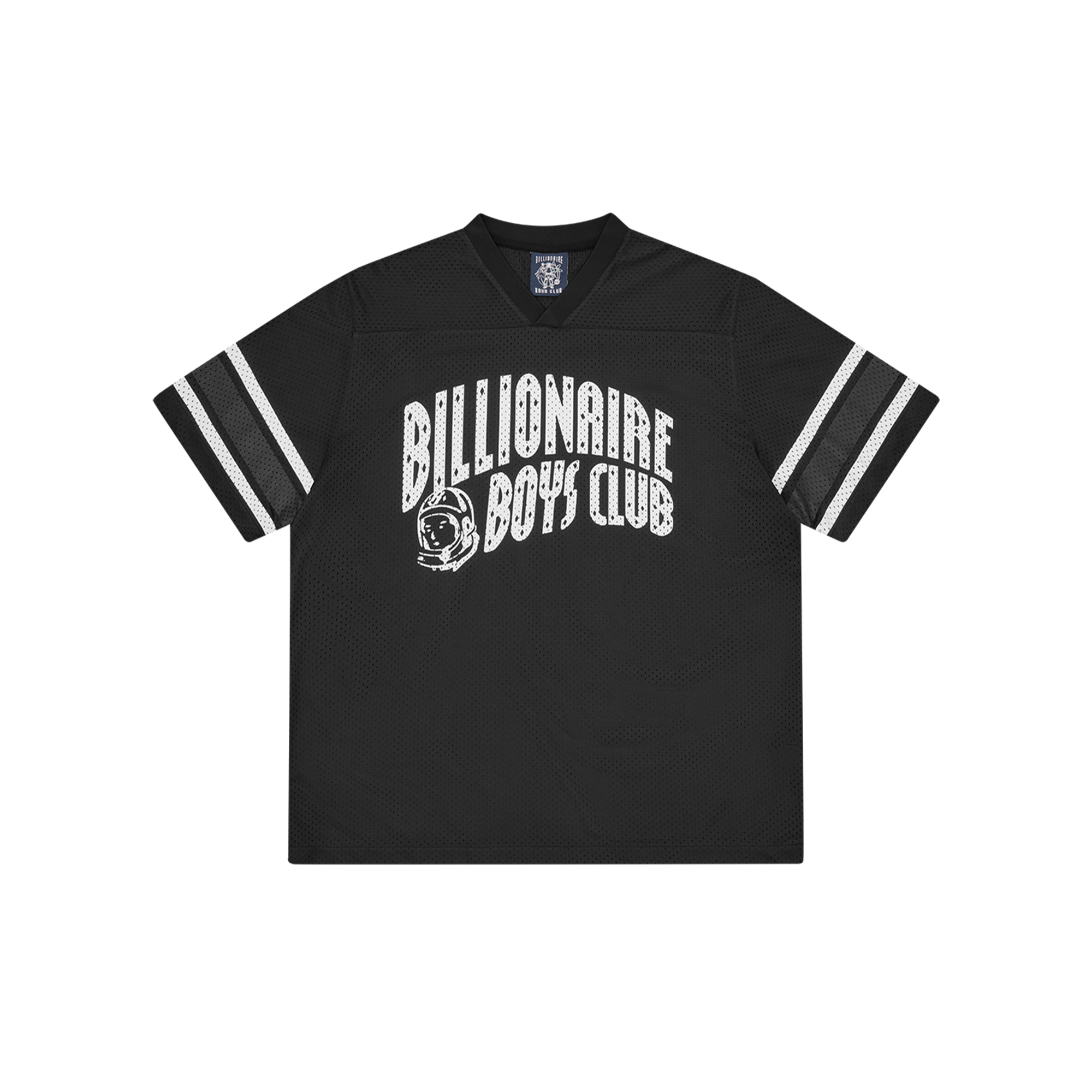 Billionaire Boys Club FW26 Arch Logo Black Football Shirt - Unisex V-Neck Design. BBSS26223-BLACK
