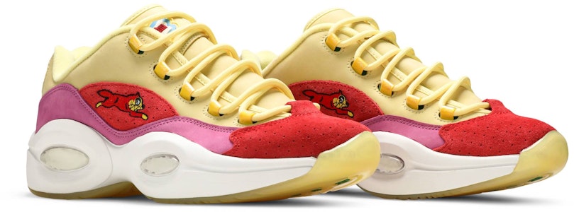 빌리어네어 보이즈 클럽 아이스크림 x 리복 퀘스쳔 로우 "옐로우 레드" FZ4346 Cheap 빌리어네어 보이즈 클럽 아이스크림 x 리복 퀘스쳔 로우 "옐로우 레드" FZ4346