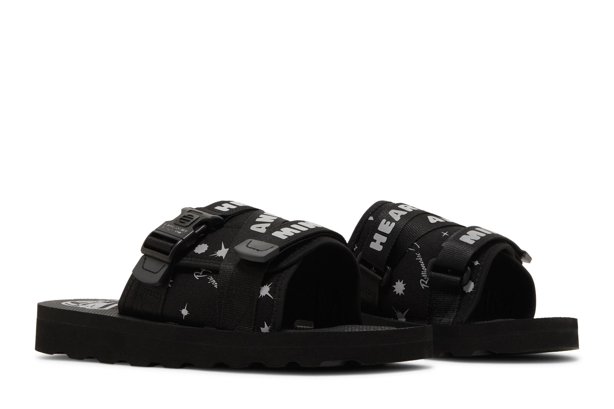 Cheap Billionaire Boys Club Spacewalker Slide 'Heart and Mind - Hitam' 821-3810-BLK