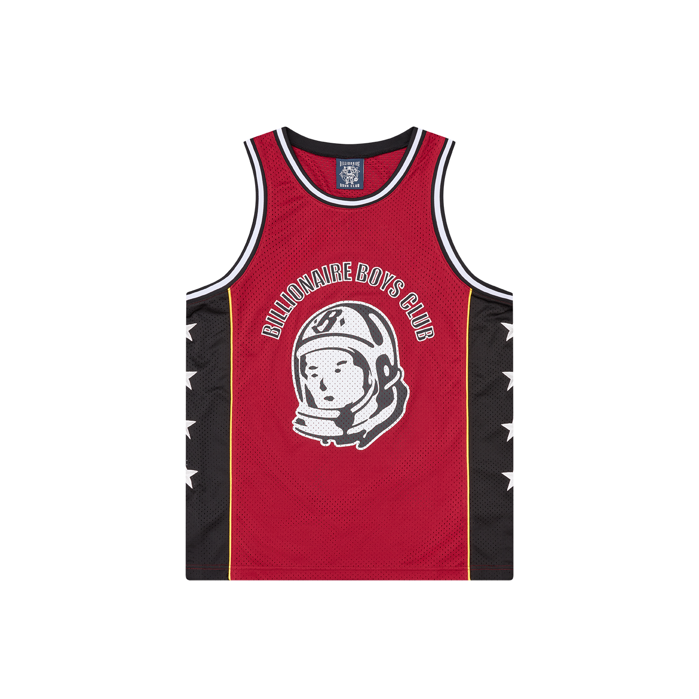 Billionaire Boys Club SS26 Astro Mesh Basketball Vest Red - Helmet Embroidery Unisex B25371-RED