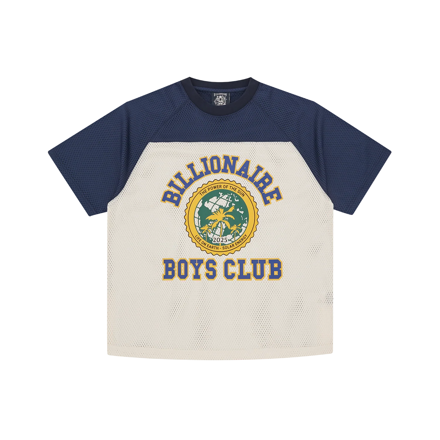 Billionaire Boys Club SS26 Early Spring Mesh Short Sleeve Football Jersey Unisex B25450-ECRU