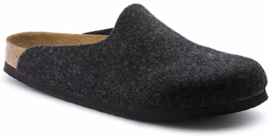 Shop Birkenstock Amsterdam 包頭軟木時尚涼拖 男女同款 煤灰色 常規版