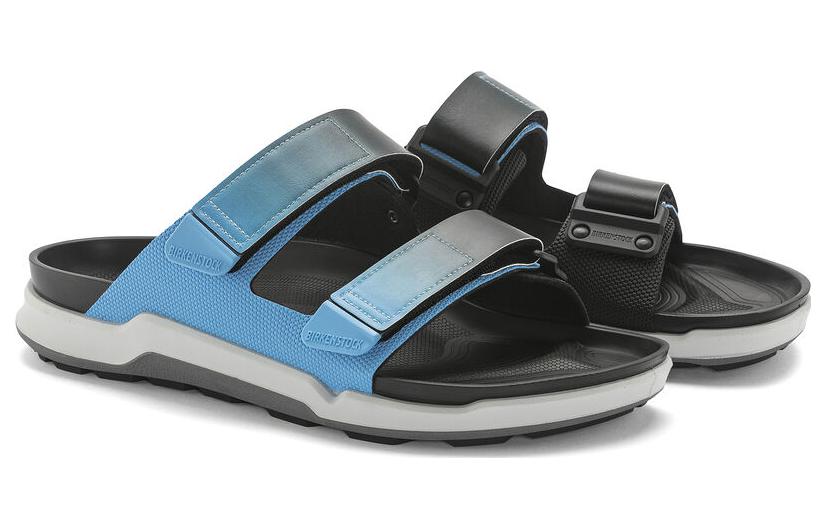 Lookbook Birkenstock Arizona 'Blue Black Magic Tape' Hitam Biru untuk Pria/Wanita 1024612