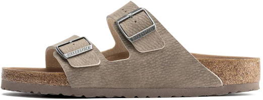(Women) Birkenstock Arizona Vegan Synthetik Narrow Fit Sandals 'Desert Dust Gray Taupe' 1023036 (Women) Birkenstock Arizona Vegan Synthetik Narrow Fit Sandals 'Desert Dust Gray Taupe' 1023036