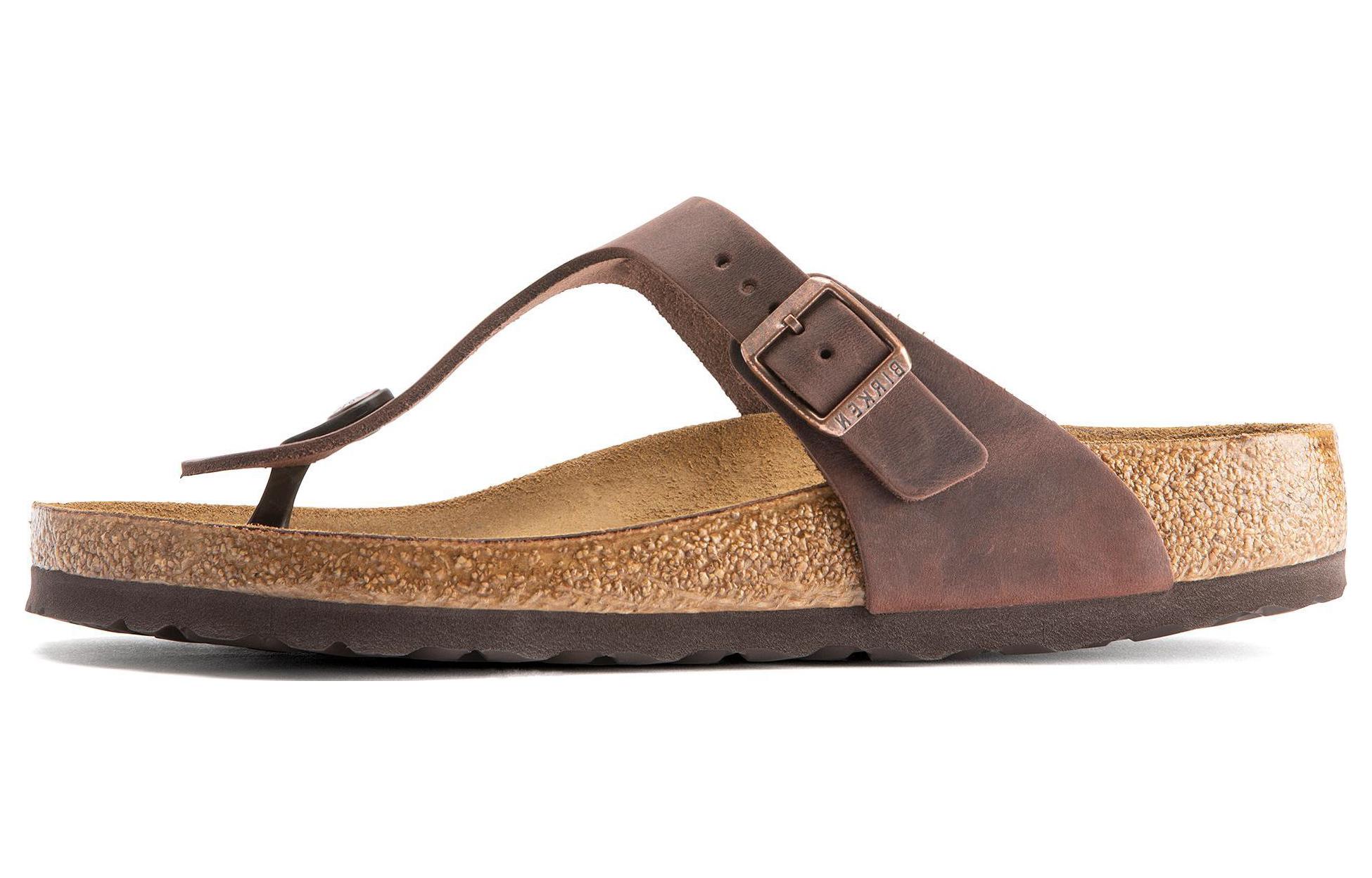Birkenstock Gizeh Oiled Leather Habana 'Brown'