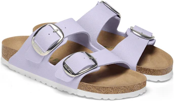 Lookbook Birkenstock Arizona 时尚双扣紫色窄版舒适拖鞋 1025556