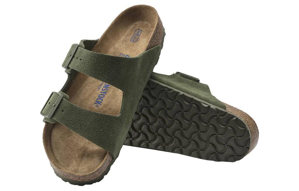 Shop Birkenstock Arizona 'Green Suede' 1021245