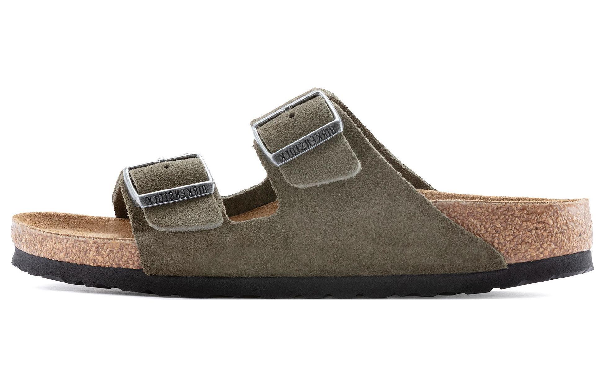 Birkenstock Arizona 'Green Velvet'