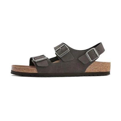 Birkenstock Arizona 'Grey Black Buckle'