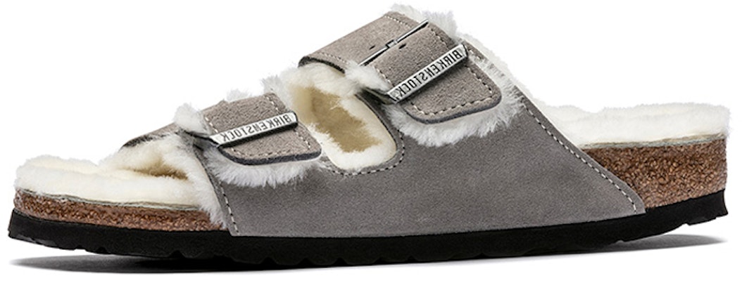 Birkenstock Arizona 'Grey Fleece-Lined' 1017402 Buy Birkenstock Arizona 'Grey Fleece-Lined' 1017402