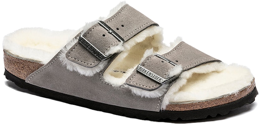 Birkenstock Arizona 'Grey Fleece-Lined' 1017402 Lookbook Birkenstock Arizona 'Grey Fleece-Lined' 1017402