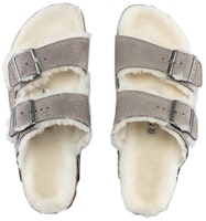 勃肯 Arizona 灰色绒毛内衬拖鞋 1017402 Purchase 勃肯 Arizona 灰色绒毛内衬拖鞋 1017402