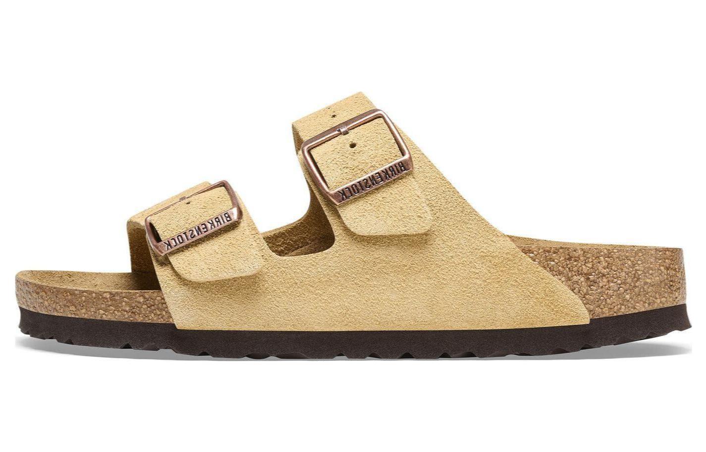 Birkenstock Arizona Suede Leather Latte Cream 'Beige'