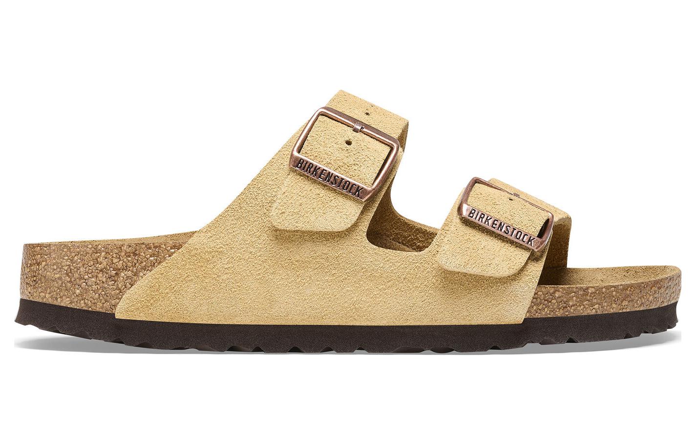 Birkenstock Arizona Suede Leather Latte Cream 'Beige' 圖 2