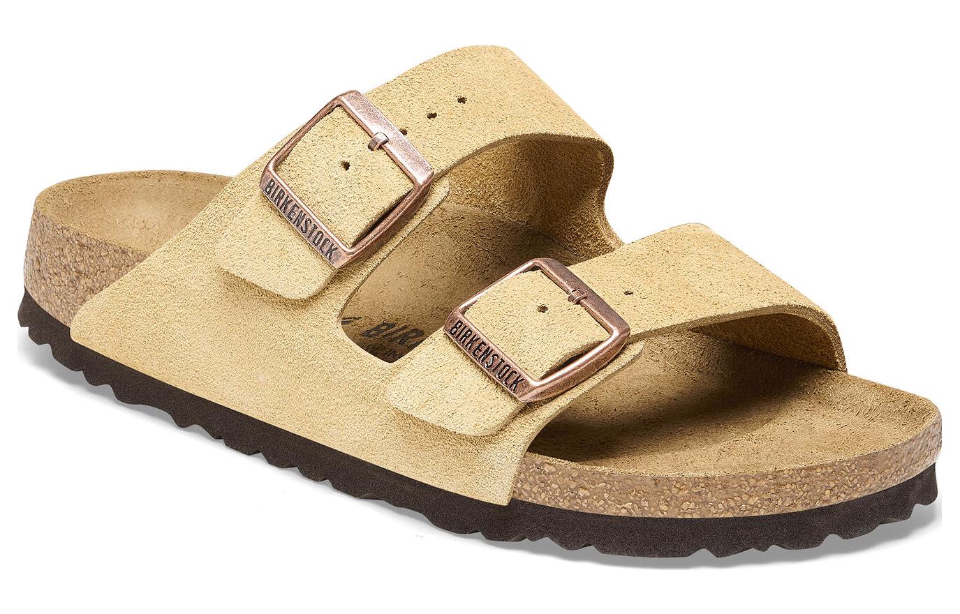 Birkenstock Arizona Suede Leather Latte Cream 'Beige' 圖 3