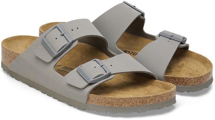 Birkenstock Arizona Birko-Flor Stone Coin 'Grey' 1027696 Lookbook Birkenstock Arizona Birko-Flor Stone Coin 'Grey' 1027696