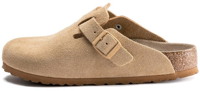 Birkenstock Boston Soft Footbed Suede Latte Krim 1019104/1019068 Buy Birkenstock Boston Soft Footbed Suede Latte Krim 1019104/1019068