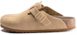 Birkenstock Boston Soft Footbed Suede Latte Krim 1019104/1019068