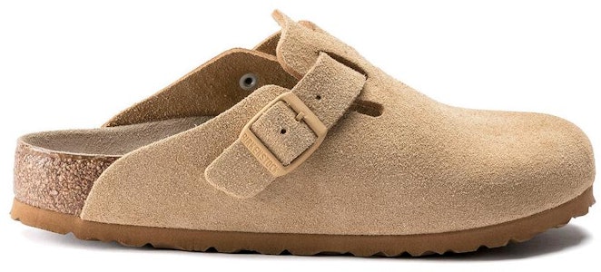 Birkenstock Boston Soft Footbed Suede Latte Krim 1019104/1019068 Order Birkenstock Boston Soft Footbed Suede Latte Krim 1019104/1019068