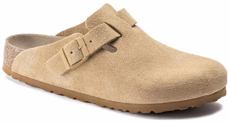 Birkenstock Boston Soft Footbed Suede Latte Krim 1019104/1019068 Lookbook Birkenstock Boston Soft Footbed Suede Latte Krim 1019104/1019068