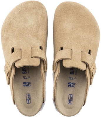 Birkenstock Boston Soft Footbed Suede Latte Krim 1019104/1019068 Shop Birkenstock Boston Soft Footbed Suede Latte Krim 1019104/1019068