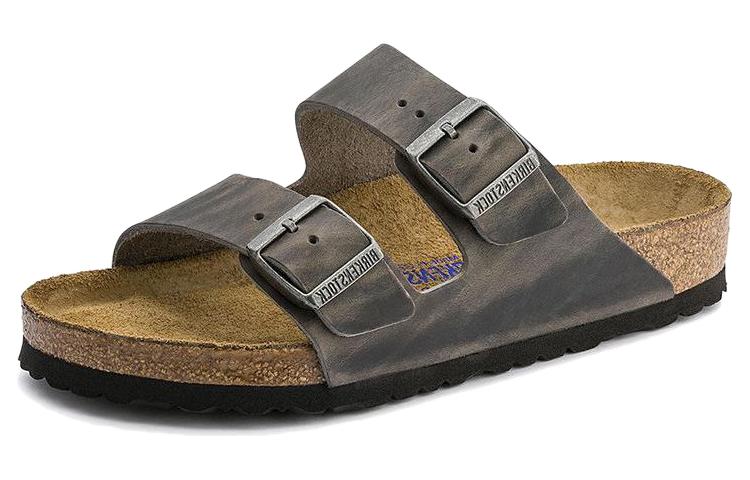 Birkenstock Arizona 'Metallic Buckle Iron Grey' 0552801
