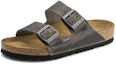 Buy Birkenstock Arizona 'Metallic Buckle Iron Grey' 0552801
