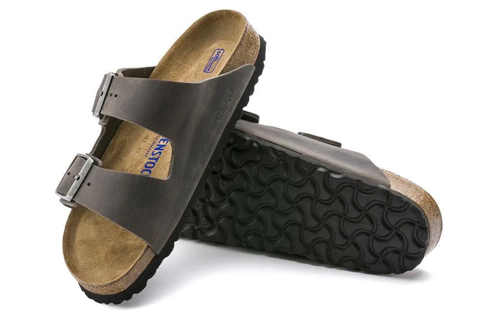 Purchase Birkenstock Arizona 'Metallic Buckle Iron Grey' 0552801